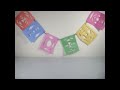 Manualidades con papel: Como hacer un banderin con papel de colores