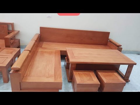 Bàn ghế gỗ phòng khách nhỏ | Bàn ghế Sofa nhỏ gọn | Sofa đẹp giá rẻ P2