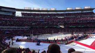 2015 Bridgestone Nhl Winter Clic Intros With National Anthem & Fly Over