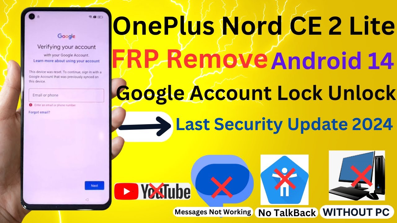 OnePlus Nord cE 2 lite 5G FRP/Google Account Lock Remove OnePlus Nord cE 2 lite 5G FRP/Google Account Lock Remove