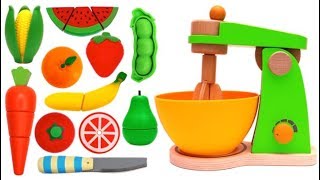 Kitchen Toy Mixer Playset & Velcro Toys with Mrs Rainbow