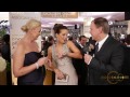 Kate Beckinsale on the HFPA Red Carpet Stage