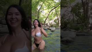 Nadar En La Cascada Es Ricooo💦😍 #Latina #Viajeros #Camping