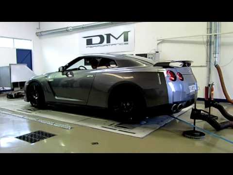 DYNO RUN NISSAN GTR35 DM PERFORMANCEFRANCEHPSKYLINE GTR35