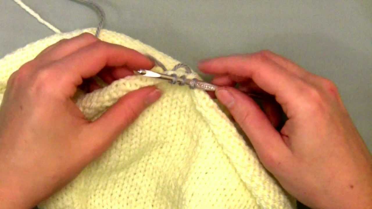 Pick Up Stitches with a Crochet Hook - YouTube