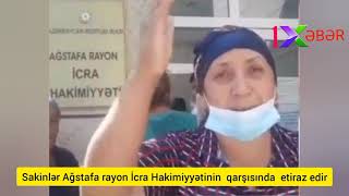 Ağstafa İcra Hakimiyyəti Qarşısında Eti̇raz Aksi̇yasi Keçi̇ri̇li̇r