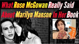 Who Marilyn Manson Really Is According to Rose McGowan's Book & How It Relates t