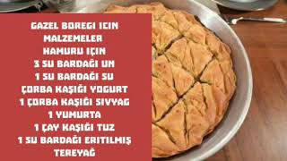 Burdur Yöresi Gazel Böreği Tarifi