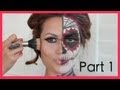 Dia De Los Muertos Halloween Make Up Tutorial (Part1)