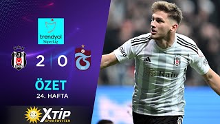 Merkur-Sports | Beşiktaş (2-0) Trabzonspor - Highlights/Özet | Trendyol Süper Li