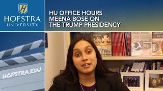 HU Office Hours: Meena Bose on the Trump Presidency