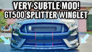 Another Easy Mod for the Shelby GT350! *** ZL1 Addons GT500 Style Splitter Winglet