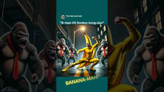 Banana-Man Vs Donkey Kong Be Like Dwayne X Peele Arnold Ai Brainrot