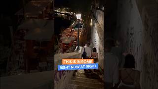 Restaurants And Markets On The Tiber River In Rome At Night