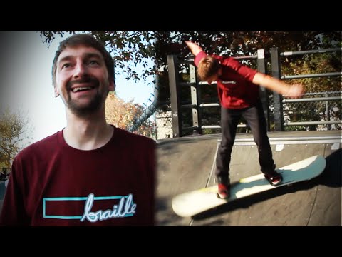 He Brought a Snowboard to the Skatepark!