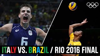 Italy Vs. Brazil Throwback Moments Rio Volleyball Final