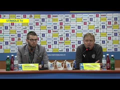 Tiskov konference domcho trenra po utkn Teplice - Ostrava (24.11.2019)