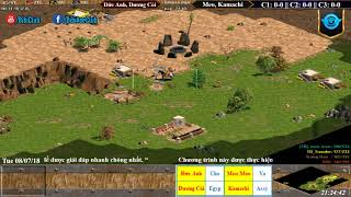 AoE 22 Random Đức Anh, Dương Còi vs MeoMeo, Kamachi Ngày 7-8-2018