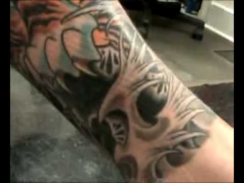 Tiger leg sleeve tattoo Tiger leg sleeve tattoo