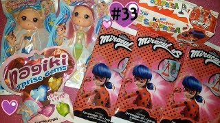 #33 BLIND BAG EDICOLA: Apriamo MIRACULOUS bustine + ovetti Kinder, Surprise gems e SIRENE!!