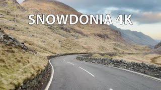 Snowdonia National Park 4K - Scenic Drive - Wales Uk