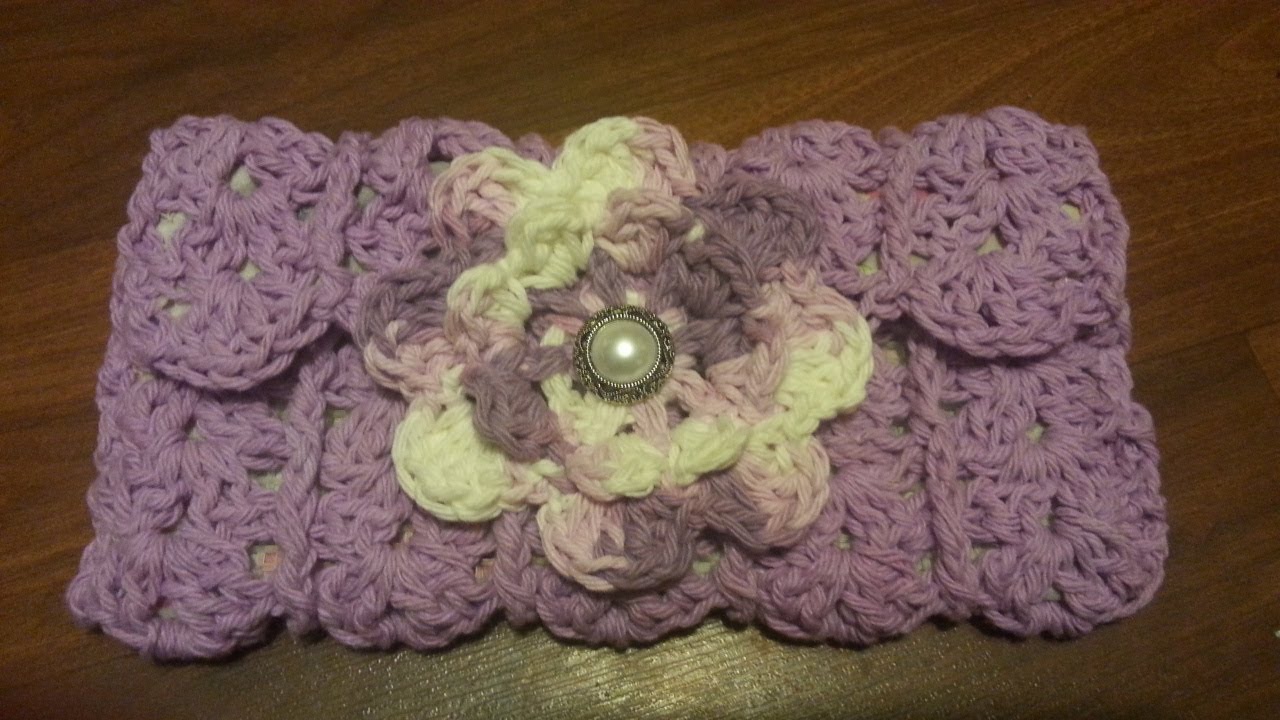 Crochet Clutch #Wallet #Handbag With Lining #TUTORIAL - YouTube