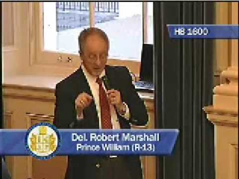 Delegate Bob Marshall Compares Stimulus and Slavery