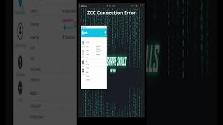 Zcc Connection Error
