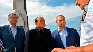 Встреча Путина и Берлускони в Крыму