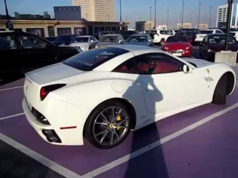 Ferrari California white Dubai 2010 MoE Ski Dubai