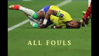 Neymar All Fouls Vs Serbia In World Cup Neymar Injured