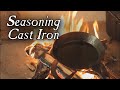 Seasoning Cast Iron Cookware - 18th Century Cooking Series at Jas Townsend and Son S2E5