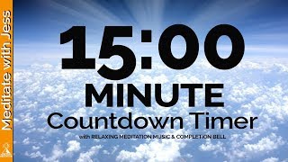15 Minute MEDITATION Countdown Timer QUIET YOUR MIND with Relaxing Music & Completion Bell