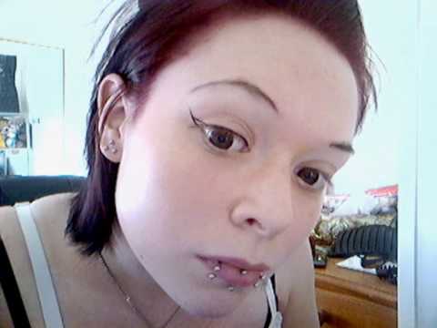 Part 2 wwwyoutubecom A basic tutorial on cyber goth style makeup 