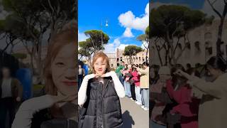 #Wifechallenge In Roma With Yuqi Friend 💛