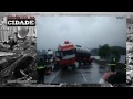 Motorista perde o controle de caminhão no km 29 da via Anchieta