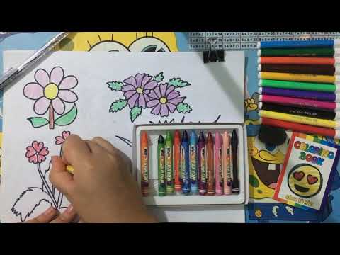 Paint the flowers- Tô màu tranh các bông hoa