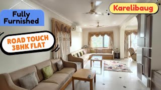 Road Touch 3Bhk Fully Furnished Flat For Sale Karelibaug Vadodara Ii Specious Flat Sale Karelibaug