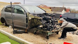 Démontage Moteur 2L Tdi 140 Cv F 5 .. Un Jeu Denfants