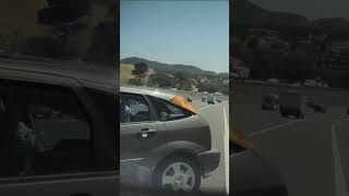 Driver Casually Lights Up A Cigarette After Crashing On The Highway