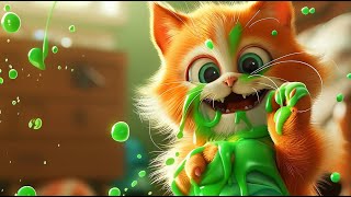 Kitten Has A Slime In Her Diaper?