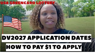 Dv2027 Application Dates Greencard Lottery Dv2025 Dv2026 Dv2027