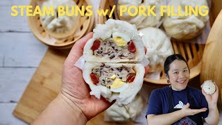 Steam Buns W Pork Filling Kas Las Paus, Galabao, Bánh Bao, Salapao