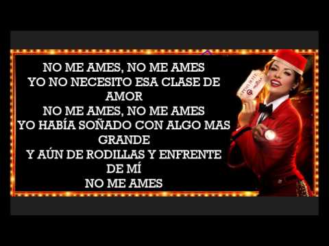 LETRAS DE LA CANCION NO ME AMES DE letras de la cancion no me ames de: