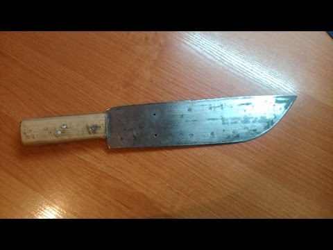 Нож из шины бензопилы своими руками Нож из шины бензопилы своими руками