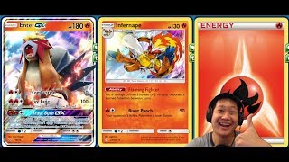 INFERNAPE Deck Using Entei GX, Heavy Burn Damage 1HKO