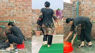 میرا آج کا کام کپڑوں کی دھلائی-Today -Zoya Shoaib Vlogs Routine Work Clothes - Aliza Sehar Vlogs