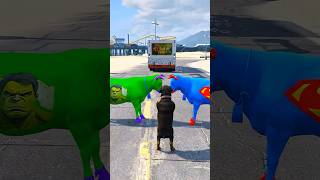 Super Dog Saves Cows From A Saqako In Gta V