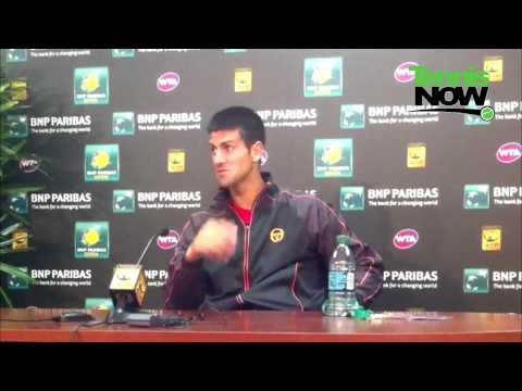 テニス Now Interview - Novak ジョコビッチ At Indian Wells