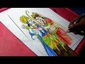 How to Draw Lord Sri Rama and Sita Drawing for Kids